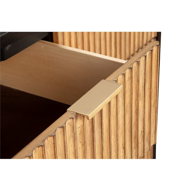 Origins by Alpine Larsen 7 Drawer Dresser in Black