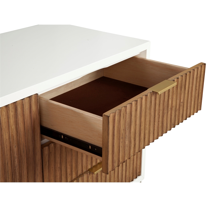 Origins by Alpine Larsen TV Console in White