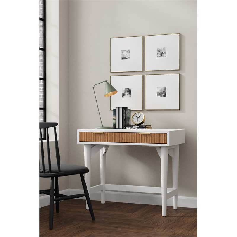 Origins by Alpine Larsen Mini Desk in White