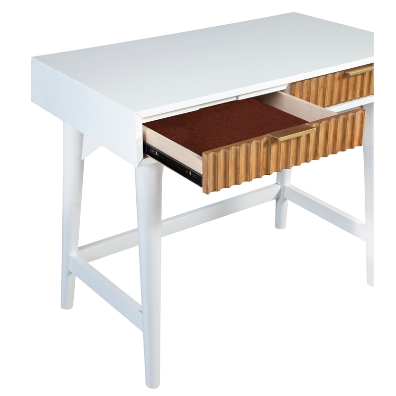 Origins by Alpine Larsen Mini Desk in White