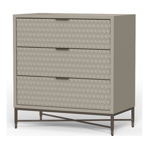 origins by alpine milo 3 drawer small chest in taupe