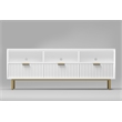 Origins by Alpine Casey 3 Drawer TV Console in White