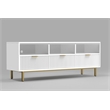 Origins by Alpine Casey 3 Drawer TV Console in White