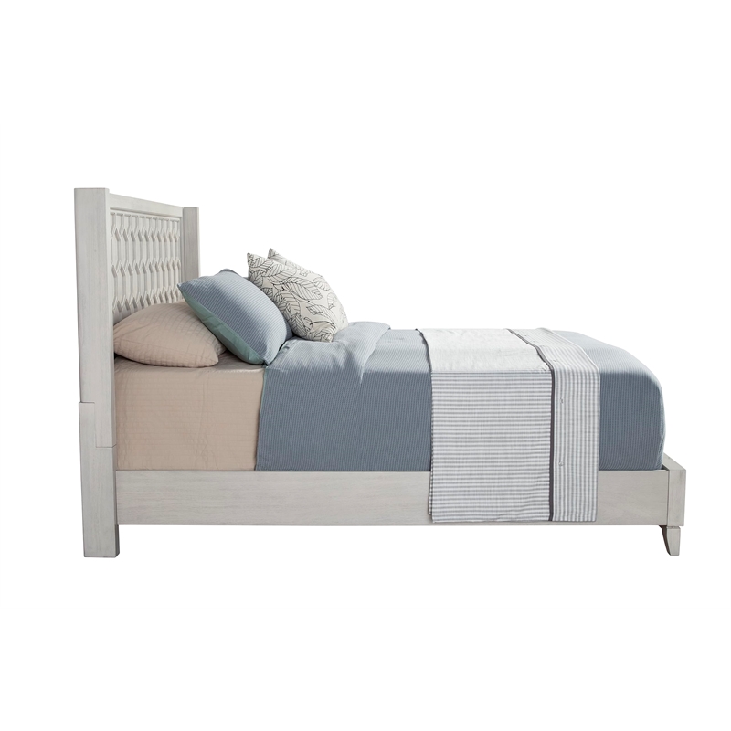 Origins by Alpine Saige Wood 3 Drawer Small Chest in Weathered White-Gray
