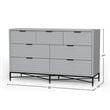 Origins by Alpine Saige Wood 3 Drawer Small Chest in Weathered White-Gray