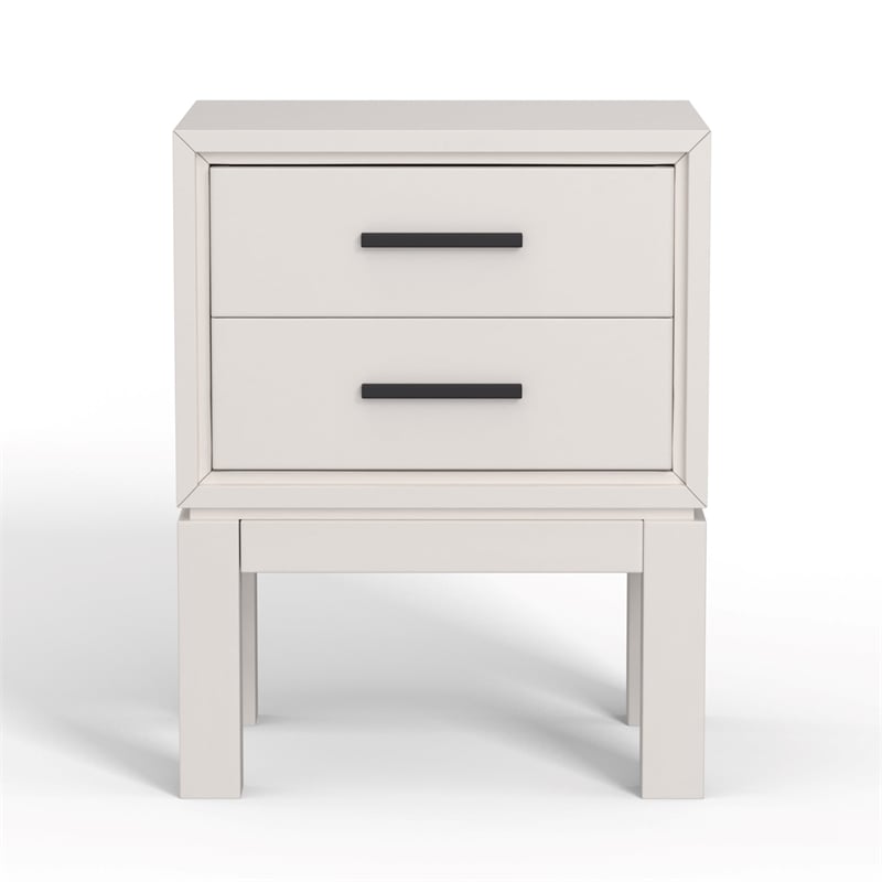 Origins by Alpine Nova 2 Drawer Nightstand in White