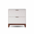 Origins by Alpine Kara 24 in. W Wood 2 Drawer Nightstand