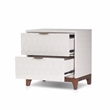 Origins by Alpine Kara 24 in. W Wood 2 Drawer Nightstand