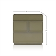Luca Nightstand in Olive Green