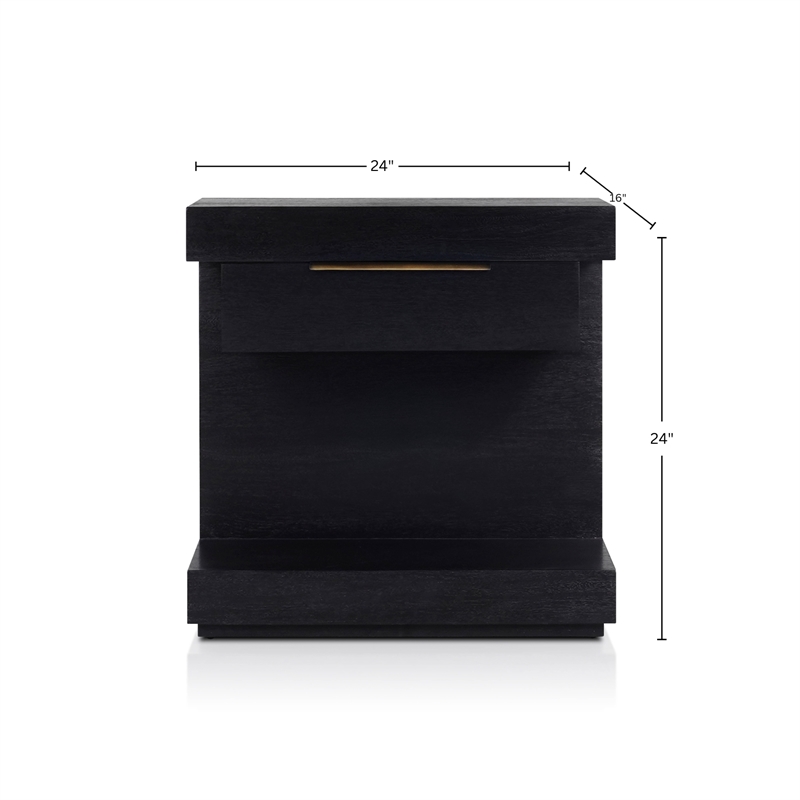 Origins by Alpine Xavier Nightstand in Black