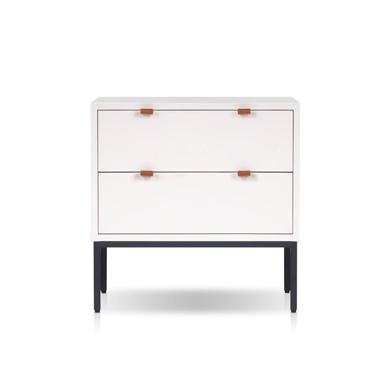 Origins by Alpine Wilma Nightstand in White