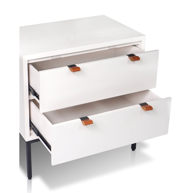 Origins by Alpine Wilma Nightstand in White