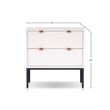 Origins by Alpine Wilma Nightstand in White
