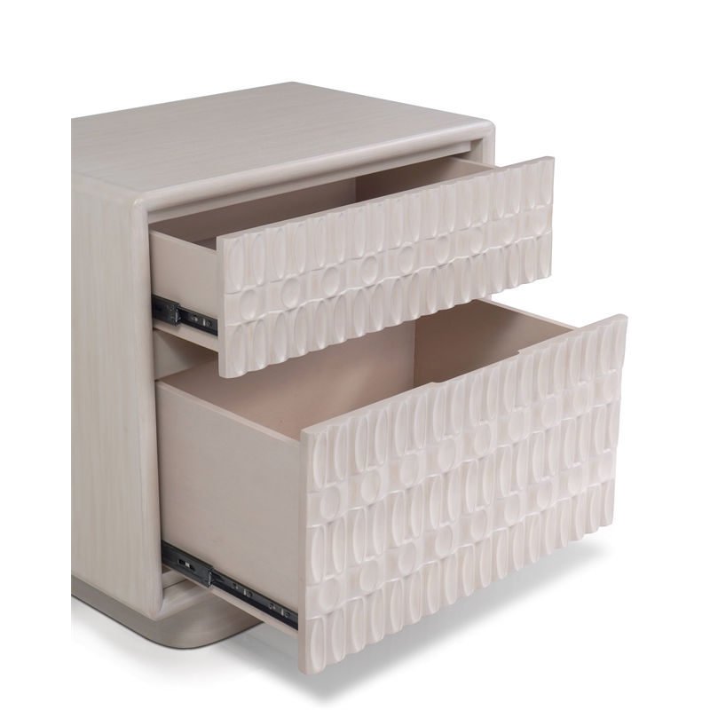 Danica Nightstand in White Wash