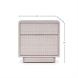 Danica Nightstand in White Wash