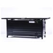 Origins by Alpine Vista Rectangular Fire Pit Table in Hammered Black