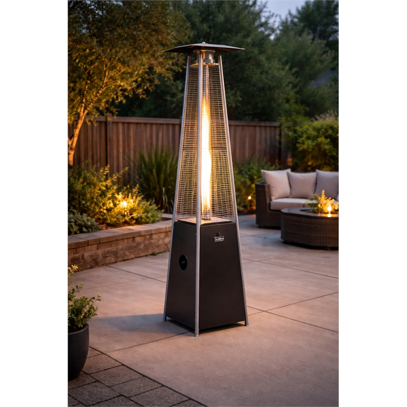 Origins by Alpine Apex Flame Outdoor Flame Heater in Mocha Brown