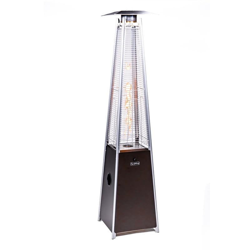 Origins by Alpine Apex Flame Outdoor Flame Heater in Mocha Brown
