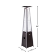 Origins by Alpine Apex Flame Outdoor Flame Heater in Mocha Brown