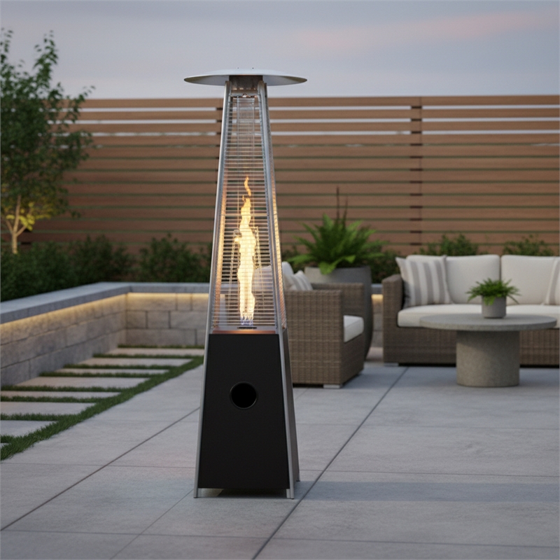 Origins by Alpine Apex Flame Outdoor Flame Heater in Mocha Brown