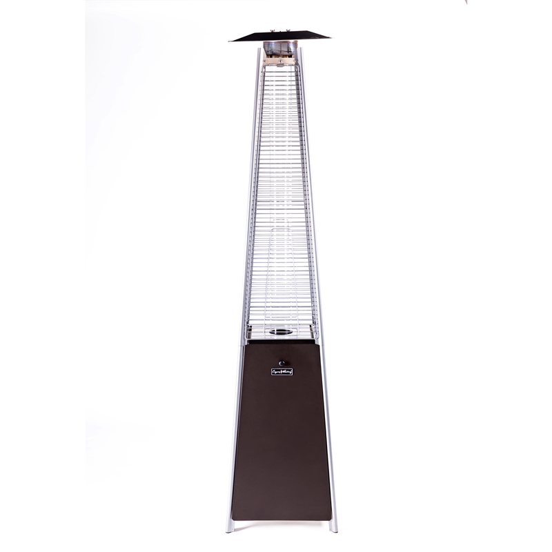Origins by Alpine Apex Flame Outdoor Flame Heater in Mocha Brown