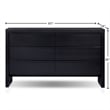 Origins by Alpine Flo Wood 6 Drawer Dresser - Black