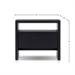 Origins by Alpine Flo 1 Drawer Nightstand - Black