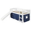 Chelsea Home Furniture Danny Blue Tent Loft Bed with Slide And Ladder