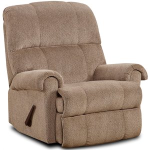 Chelsea Home Furniture Aster Comtemporary Fabric Recliner in Cocoa
