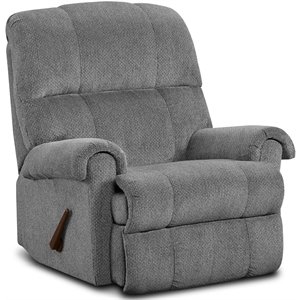 Chelsea Home Furniture Aster Comtemporary Fabric Recliner in Gray