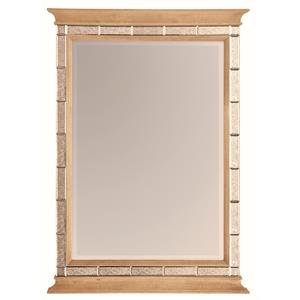 a.r.t. furniture roseline beige wood lucas mirror