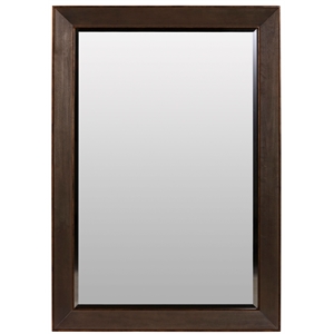 a.r.t. furniture woodwright wood rectangular mirror with bronze metallic accents