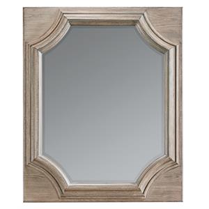 a.r.t. furniture arch salvage elm wood rectangular mirror in parch brown