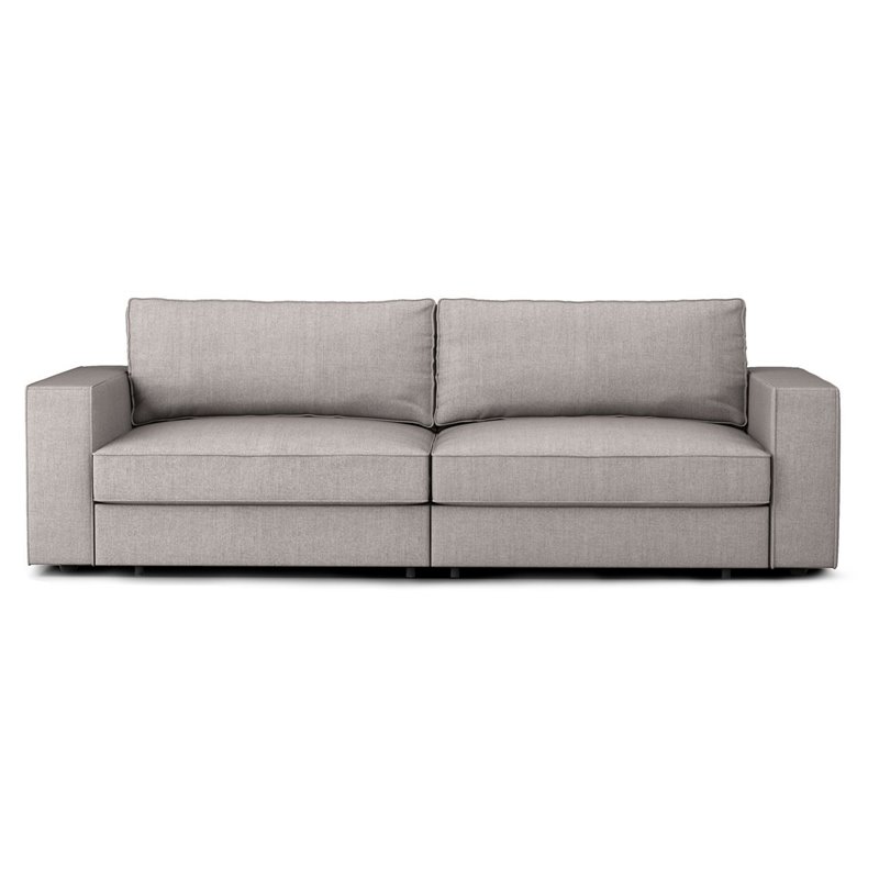 Coddle Switch Polyester Fabric and Solid Wood Queen Sleeper Sofa Dove ...