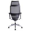 Unique Furniture CEO Executive High-Back Fabric Seat Office Chair in Gray