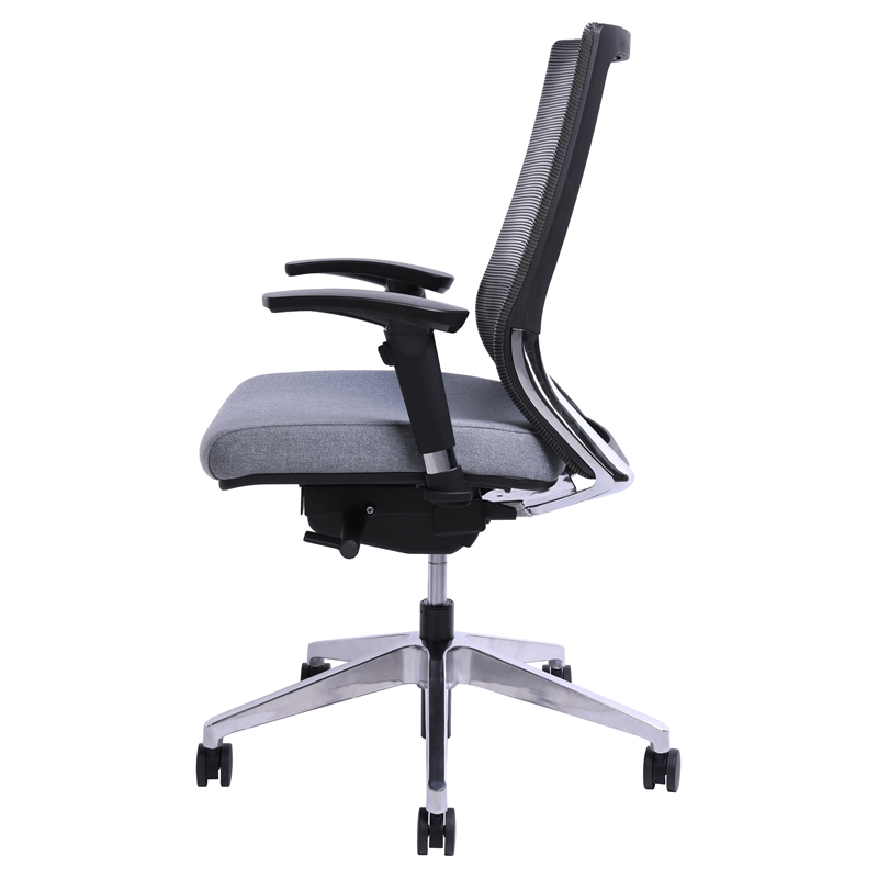 Unique Furniture CEO Executive Mid-back Fabric seat Office Chair in Gray