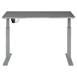 Unique Furniture Electric Height Adjustable Standing Desk in Gray Eco Wood