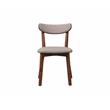 Unique Furniture Tahoe Rounded Back Rest Chair in Walnut Wood