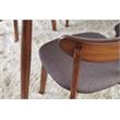 Unique Furniture Tahoe Rounded Back Rest Chair in Walnut Wood