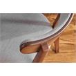 Unique Furniture Tahoe Rounded Back Rest Chair in Walnut Wood