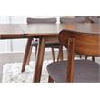 Unique Furniture Tahoe Rounded Back Rest Chair in Walnut Wood