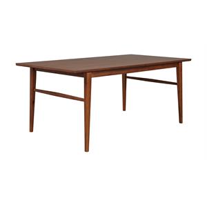 Unique Furniture 75&quot Dining Table in Walnut Wood Finish