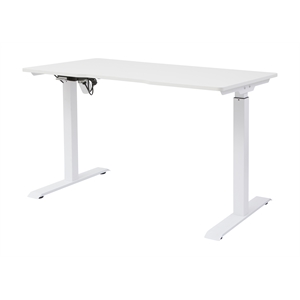 Unique Furniture Electric Height Adjustable Standing Desk in White
