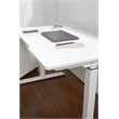 Unique Furniture Electric Height Adjustable Standing Desk in White