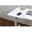 Unique Furniture Electric Height Adjustable Standing Desk in White