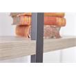 Unique Furniture Engineered Wood Tall Open Bookcase in Gray