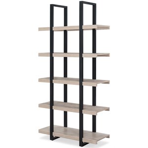 unique furniture stavanger engineered wood tall open bookcase