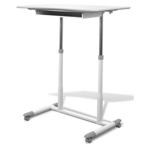 unique furniture height adjustable steel base sit/stand desk