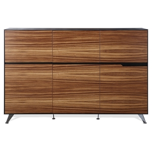 unique furniture 6-door lacquered engineered wood cabinet