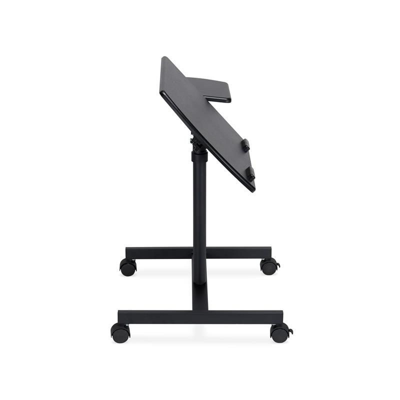 Unique Furniture 270 Wood and Steel Adjust Height Reading Table in Black PVC